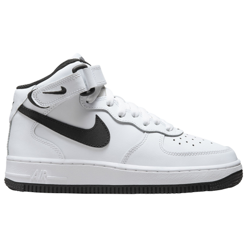 

Boys Nike Nike Air Force 1 Mid LE - Boys' Grade School Basketball Shoe White/Black/White Size 07.0
