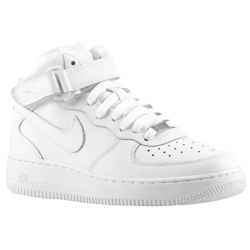 Nike GS Air Force 1 Mid Le White White