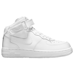 Boys' Preschool - Nike Air Force 1 Mid LE - White/White/White