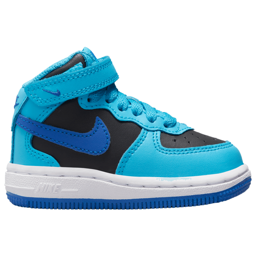 

Nike Boys Nike Air Force 1 Mid LE - Boys' Toddler Basketball Shoes Blue Lightning/Racer Blue/Black Size 3.0