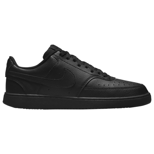 Shop Nike Mens  Court Vision Low In Black/black