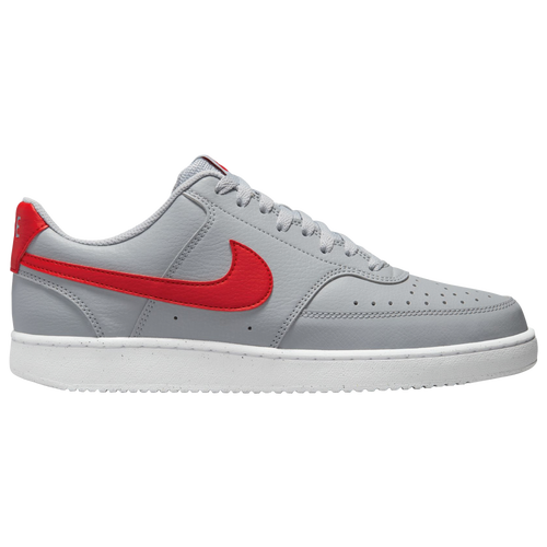 

Nike Mens Nike Court Vision Low - Mens Shoes Grey/Red/White Size 09.5