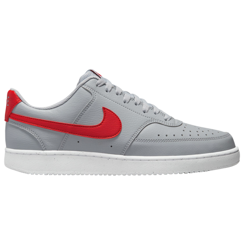 

Nike Mens Nike Court Vision Low - Mens Shoes Grey/Red/White Size 08.5