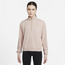Nike Plus Femme Quarter Zip Fleece Top - Women's Pink Oxford /Mtlc Gold