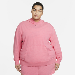 Women's - Nike Plus Wash Hoodie - Sunset Pulse /Black