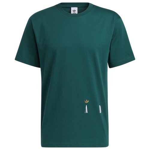 

adidas Originals Mens adidas Originals Script T-Shirt - Mens Green/Green Size S