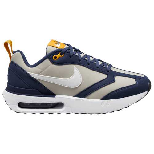 

Boys Nike Nike Air Max Dawn - Boys' Grade School Running Shoe Light Bone/Midnight Navy/Ochre Size 07.0