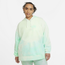 Nike Icon Clash Plus Size Pullover Hoodie - Women's Green Glow/White
