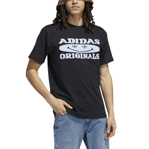 

adidas Originals adidas Originals Smile T-Shirt - Mens Black/Purple Size M