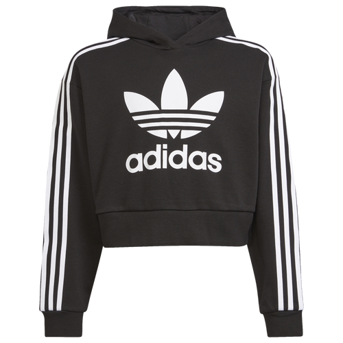 

Girls adidas Originals adidas Originals Trefoil Crop Hoodie - Girls' Grade School White/Black Size S