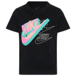 Nike Futura Mash T-Shirt - Boys' Preschool Black/Yellow/Blue