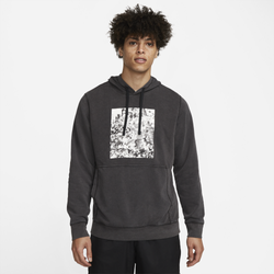 Men's - Jordan Dri-FIT Air Fleece Graphic Pullover Hoodie - Black/Black