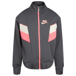 Girls' Preschool - Nike NSW Heritage Full-Zip Jacket - Gray/Pink