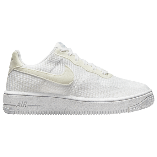 

Boys Nike Nike Air Force 1 Crater Flyknit - Boys' Grade School Basketball Shoe White/Gray Size 04.0