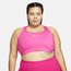 Nike Plus Dri-FIT Swoosh Padded Bra - Women's Pink