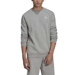 Men's - adidas Originals Adicolor Essentials Trefoil Crewneck Sweatshirt - Medium Grey Heather