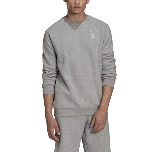 

adidas Originals Mens adidas Originals Adicolor Essentials Trefoil Crewneck Sweatshirt - Mens Medium Grey Heather Size M