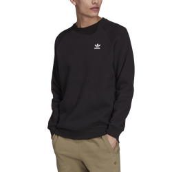 Men's - adidas Originals Adicolor Essentials Trefoil Crewneck Sweatshirt - Black