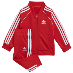 Boys' Toddler - adidas Originals Adicolor Superstar Track Suit - Red/White