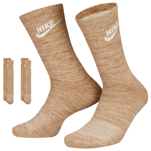 

Nike Mens Nike 2 Pack Crew - Mens White/Red Size L