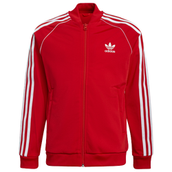 Boys' Grade School - adidas Originals Adicolor Superstar Track Jacket - White/Red