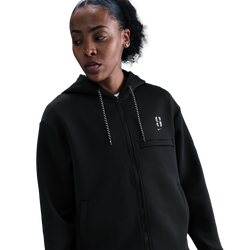 Women's - Nike Dri-FIT Sabrina Signature Full-Zip Hoodie - Black/Black