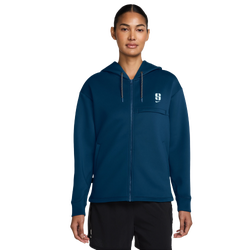 Women's - Nike Dri-FIT Sabrina Signature Full-Zip Hoodie - Glacier Blue/Blue Force