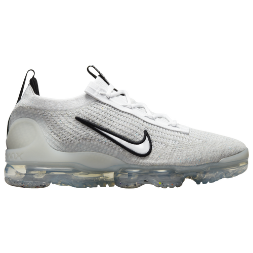

Nike Mens Nike Air VaporMax 2021 Flyknit - Mens Running Shoes White/Black/Silver Size 8.0