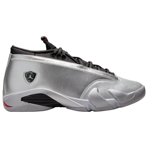 

Jordan Womens Jordan AJ Retro 14 Low - Womens Basketball Shoes Metallic Silver/Wolf Grey/Fire Red Size 06.5