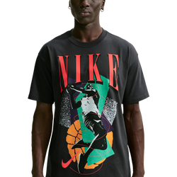 Men's - Nike T-Shirt Long Sleeve OC (RETRO BBALL) - Black