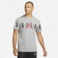 Jordan Stretch Short Sleeve Crew T-Shirt - Men's Grey/Red