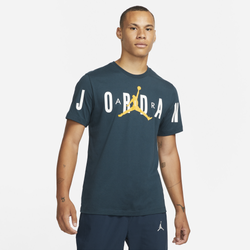 Men's - Jordan Stretch Short Sleeve Crew T-Shirt - Navy/Yellow