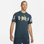 Jordan Stretch Short Sleeve Crew T-Shirt - Men's Navy/Yellow