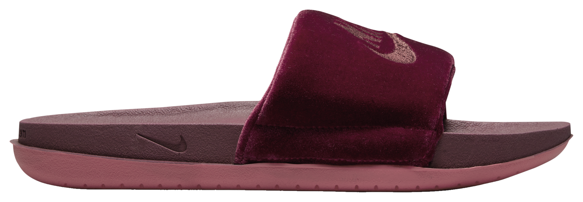 Burgundy slides outlet nike