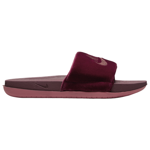 Maroon slides nike hotsell