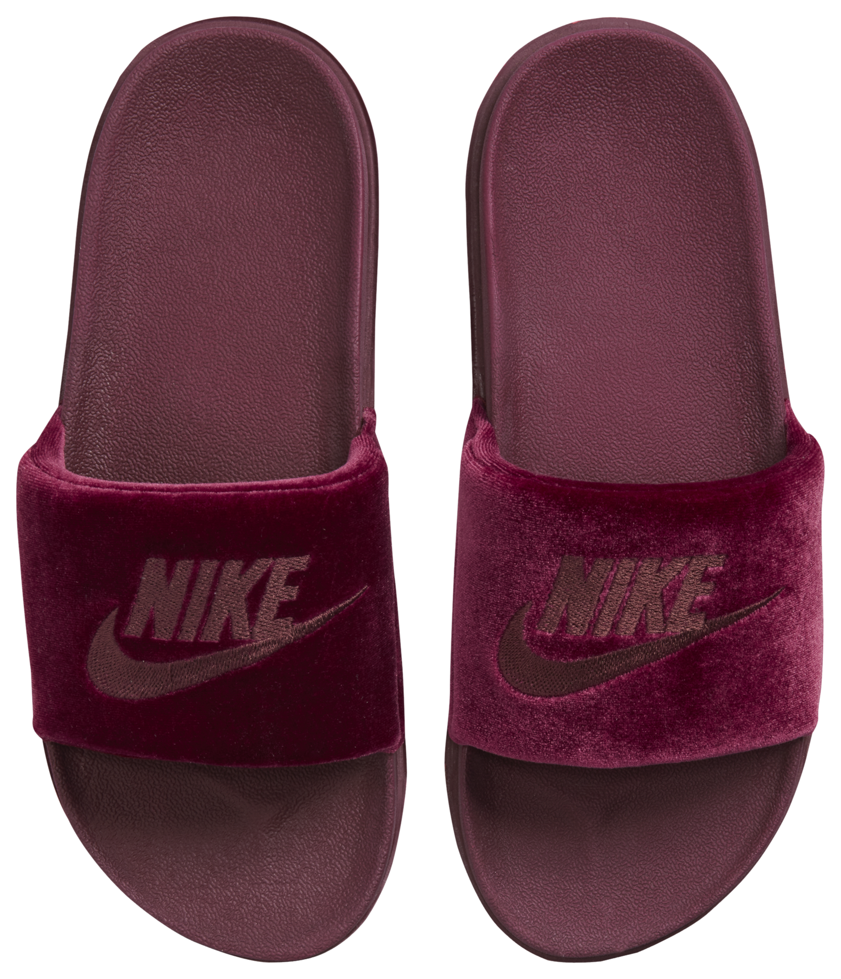 Nike 2024 slides burgundy