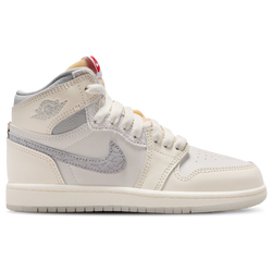 Boys' Preschool - Jordan Retro 1 High - Pale Ivory/University Red/Pale Ivory