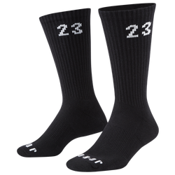 Men's - Jordan 23 6 Pack Crew Socks - Black/White