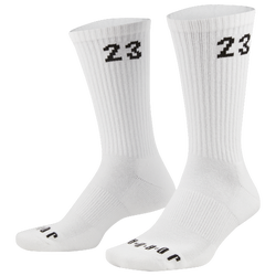 Men's - Jordan 23 6 Pack Crew Socks - White/Black
