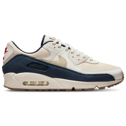 Men's - Nike Air Max 90 Premium - Light Khaki/Ivory/Thunder Blue