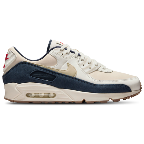 MENS - Nike Air Max 90 Premium - Light Khaki/Ivory Thunder Blue