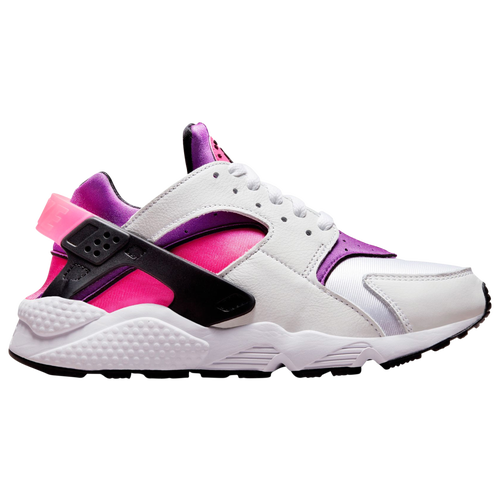 Shop Nike Womens  Air Huarache In Black/pink/purple
