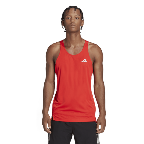 

adidas Mens adidas Own The Run Singlet - Mens Bright Red/Bright Red Size M