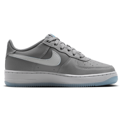 Boys' Grade School - Nike Air Force 1 SE - Pencil Point/Wolf Grey/Work Blue