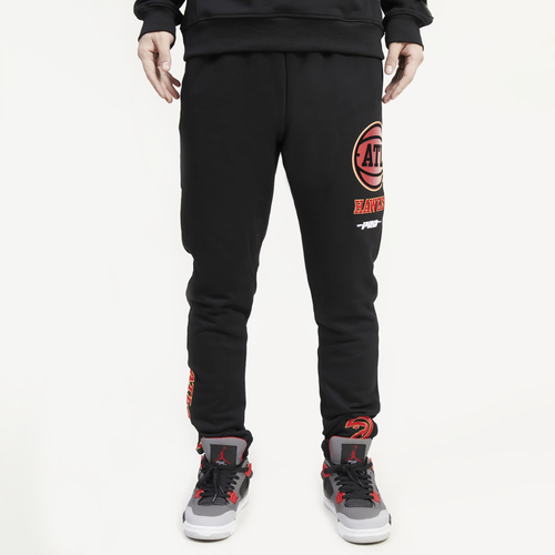 

Pro Standard Mens Pro Standard Hawks Joggers - Mens Black/Black Size S
