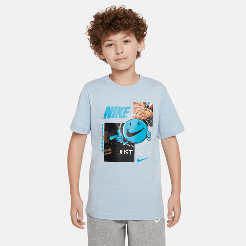BOYS - Nike Short Sleeve Crew Photo T-Shirt - Blue
