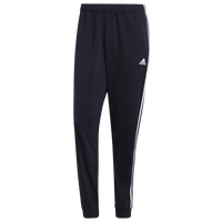 Essentials Warm-Up Tapered 3-Stripes Track Pants - Black