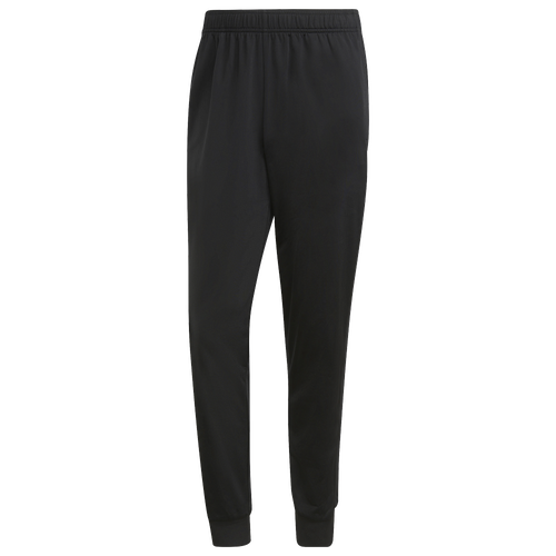 

adidas Mens adidas Essentials Warm-Up Tapered 3-Stripes Track Pants - Mens Black/Black Size S