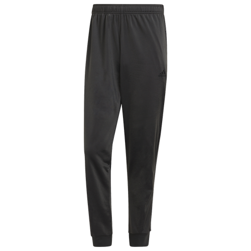 

adidas Mens adidas Essentials Warm-Up Tapered 3-Stripes Track Pants - Mens Black/Solid Grey Size S