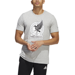 Men's - adidas Mexico National Team Mono Crest T-Shirt - Heather Gray